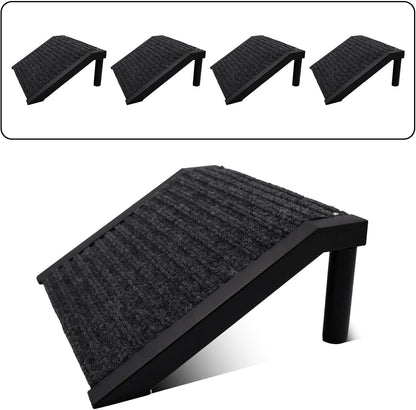 Dog Ramp for Stairs – Non-Slip Pet Steps with Locked-in Carpet & Iron Frame, Helps Senior Dogs & Small Breeds Climb Safely (2-Pack)