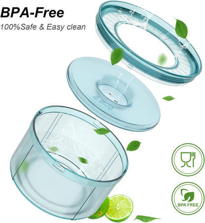 1Gallon No Spill Water Bowl for Dogs, Tritan BPA-Free Spill Proof Water Bowl with Non-Slip Mat, No Splash Slow Drinking Dog Water Bowl for Messy Drinker