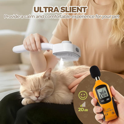 3 in 1 Pet Brush Set for Cats & Dogs - Self Cleaning Deshedding Brush & Slicker,Hair Remover Tool for Indoor Cats Long/Short Hair Pets