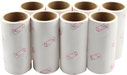 Sticky Lint Roller, Pet Hair Roller, Dog & Cat Hair Remover Kit,4 Refills 240 Sheets, Lint Brush for Clothes, Carpet, Car Seats, Dust, Dogs, Handle (1Handle+4Refills)