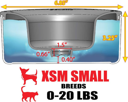 Slopper Stopper Stainless Steel Dripless Water Bowl with Tritan Plastic Lid – Holds 1 Gal, Reduces Spills & Trails Up to 85%+, Water Bowl for Large Breed Dogs (51-85 lbs), The Original Slobber Stopper