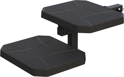 Effortless in & Out for Dogs | Portable Lightweight Design | Easy Slide-in to 2-Inch Trailer Hitch Receiver |Folding Steps for Truck & SUV Hitches, for Medium to Large Dogs