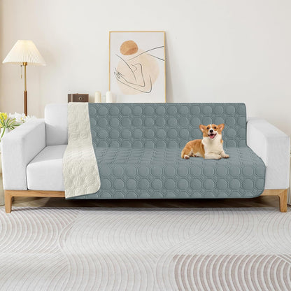 ZNSAYOTX Ultimate Cozy Blankets (30"x70") 100% Waterproof Sofa Mat Blanket for Dog Pets, Bed Couch Protector with Non-Slip Back Washable Durable, Pee Scratch Proof Easy to Clean (Dark Grey)