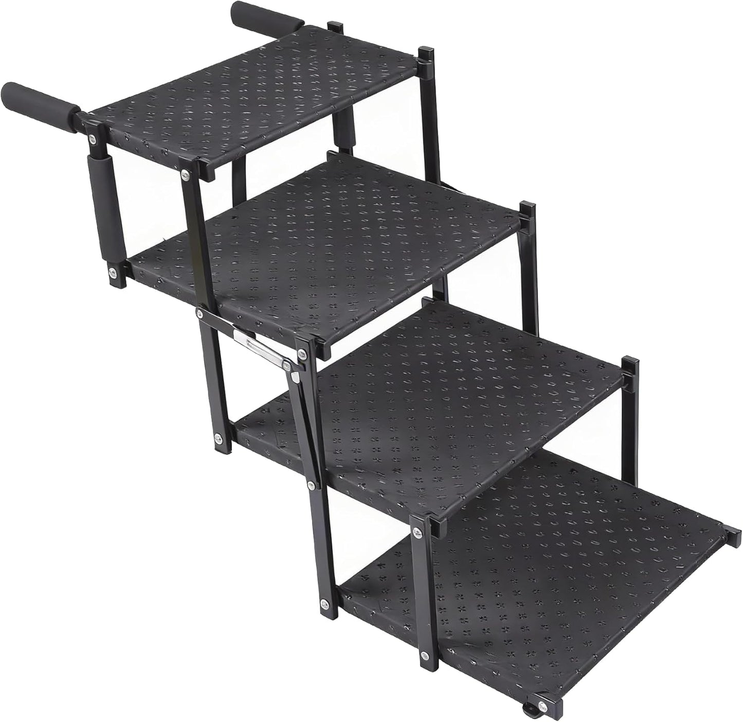 Dog Stairs 5 Steps Foldable Dog Ramp with Non-Slip Surface, Portable Dog Steps for Cars,SUV and Truck, Supports up to 250 lbs