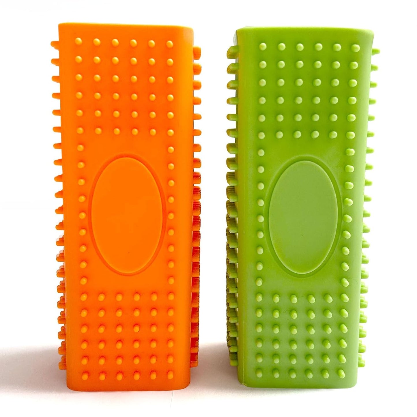 2pcs Pet Hair Remover, Dog Cat Block Roller Cleaner, Car Carpet Cleaner Brush for Small Animals, Pet Hair Removal Tool for Interior, Furniture, Sofa, Car Seat (Blue+Green)