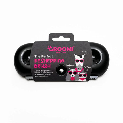 Groomi Tool for Pets - Deshedding Brush. Pet Comb for Cats, Dogs and Horses. Dog Comb, Dog Shedding Brush, Great Dog Brush to Reduce Shedding, Dog Brush, Cat Brush, Professional Pet Comb, (Pink)