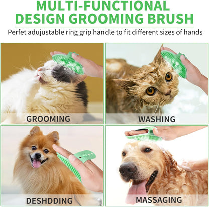 Professional 7 in 1 Dog Paw Cleaner for Dogs & Cats - Includes 1 Portable Paw Washer, 1 Bath Brush, 2 Dog Toothbrushes and 3 Absorbent Towels Note: Fits Paws up to 2 Inches Wide (Small, Blue)