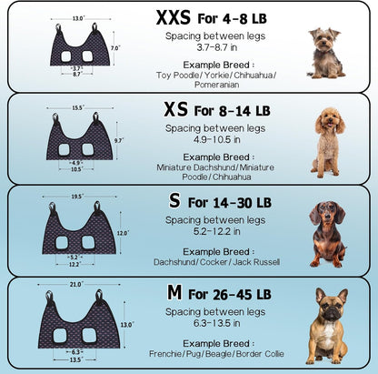 Supet Dog Grooming Hammock Harness for Dogs Cats, Relaxation Pet Nail Clipper Hammock, Restraint Dog & Small Animal Leashes Sling for Groomingk for Nail Trimming (Coral Blue, S)
