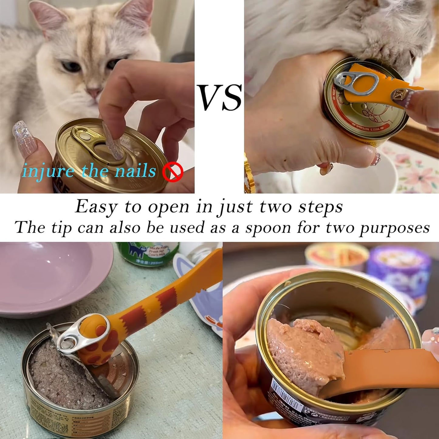 Food Can Lids, 4 Pcs Silicone Pet Food Can Covers for Dog & Cat Food, One Tin Cap Fit Most Standard Size Dog Cat Food Canned（Multicolor）…
