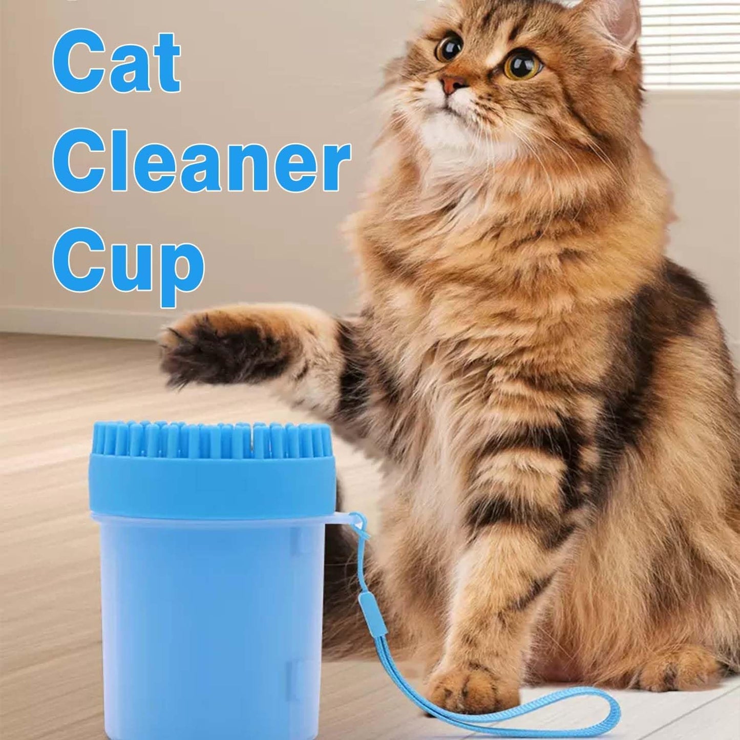 Dog Paw Cleaner, Foot Washer for Pets - Quickly Clean a Muddy Paw, Soft Silicone Bristles, Suitable for Small, Medium, Large Breed Dogs(with 1 Absorbent Towel)