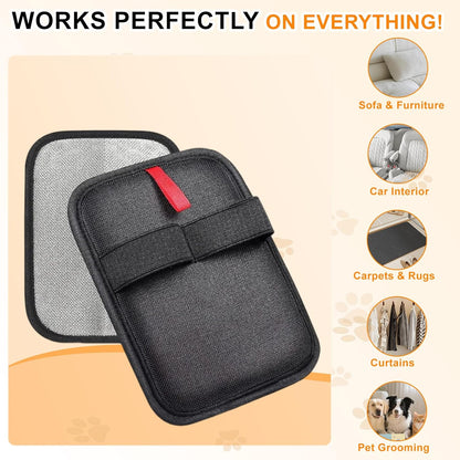 Pet Hair Removal Glove,Reusable Electrostatic Pet Hair Remover Glove,Washable Grooming Tool for Cats, Dogs, Furniture, Car Seats, & Carpets(2 Piece)