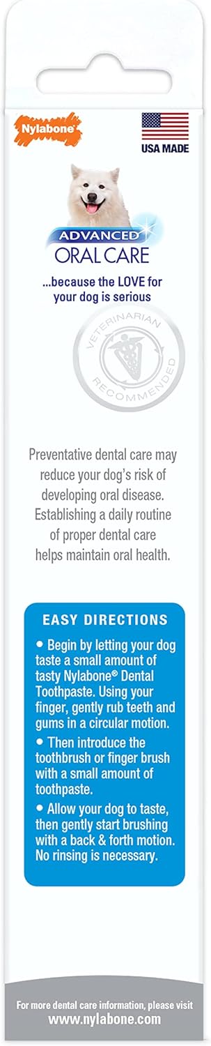 Nylabone Advanced Oral Care Natural Toothpaste Peanut Butter 2.5 oz. (1 Count)