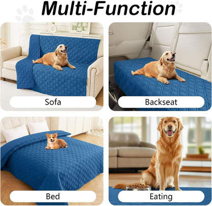 hyha Waterproof Dog Bed Blanket, Soft Pet Blankets, Waterproof Couch Cover for Dogs, Reversible Sofa Covers Washable for Furniture (30x70 Inch, Taupe/Beige)
