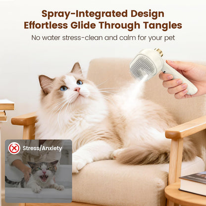 Glendan Dog & Cat Grooming Brush - Slicker Shedding Tools (Pink)
