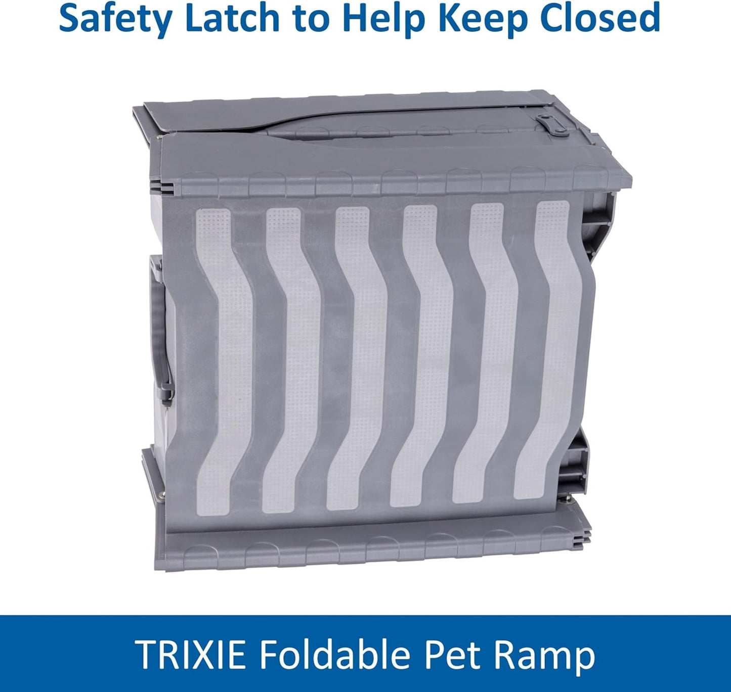 Trixie Folding Dog Ramp with Non-Slip Surfaces - Pet Ramp for Large Cars and SUVs - Foldable, Easy to Store and Clean - in Black