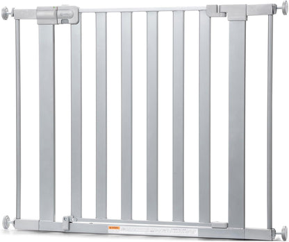 Safety 1st Easy Install Walk Thru Baby Gate for Doorway With Door, Dog Gates, Fits 29"-38", Easy Install 28" Tall, White