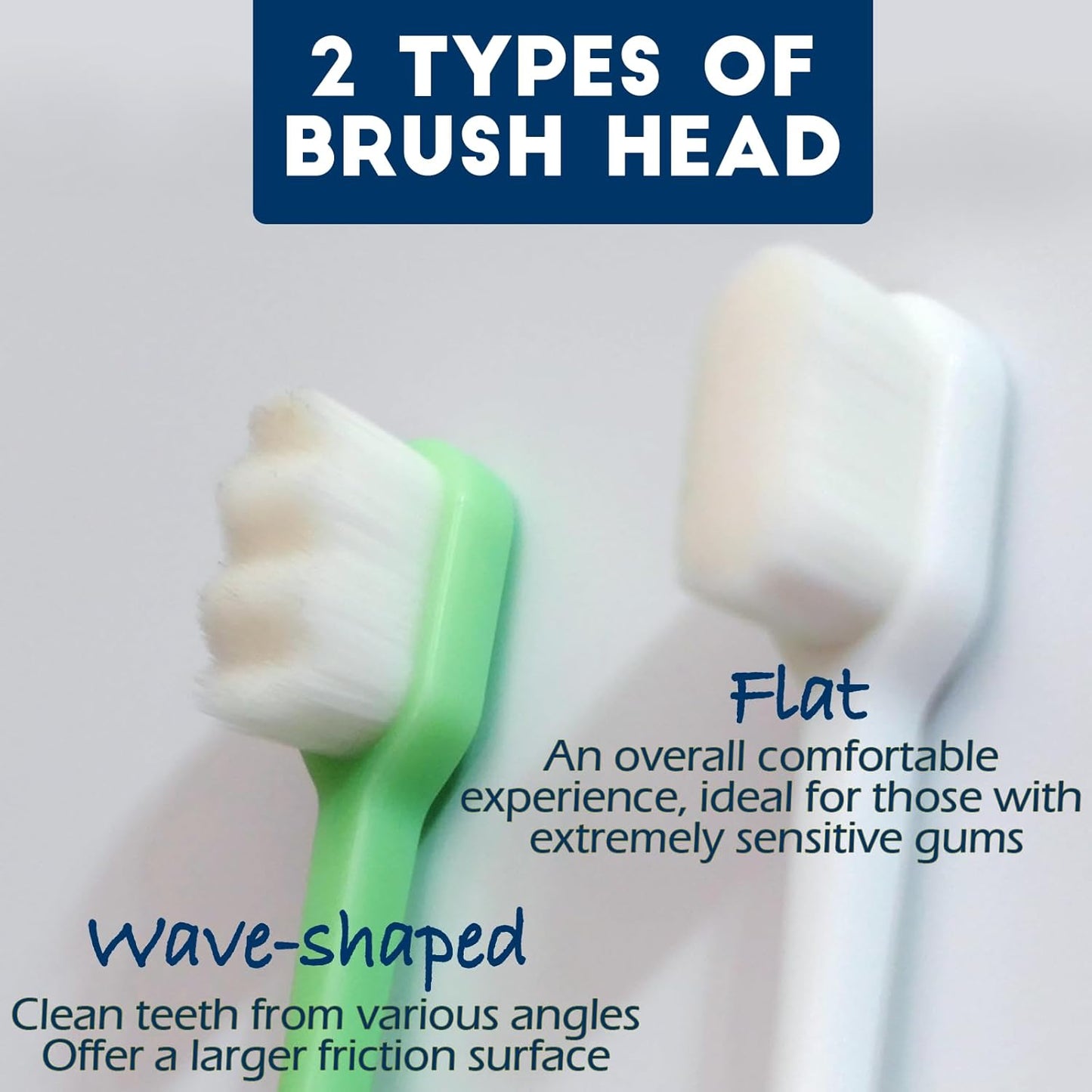 Dog Toothbrush Kit 2 Pack, Ultra Soft Pet Tooth Brush for Medium to Large Dogs & Cats, Animal Teeth Brushing Kit for Easy Dental Cleaning, 2 Pcs, Pink