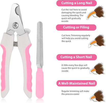 Premium 3-in-1 Pet Grooming Kit - Electrostatic Pet Hair Removal Glove with Safety Nail Scissors & Dual-Ended Toothbrush Set - Gentle Deshedding Mitt for Dogs, Cats & Furniture - All-in-One Care Pack