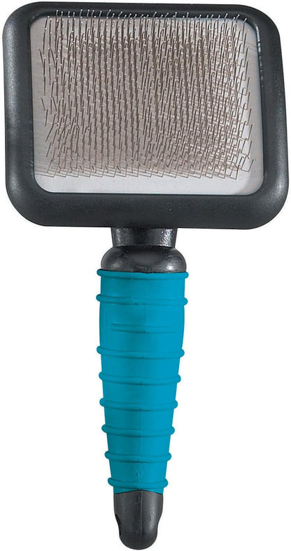 Master Grooming Tools Ergonomic Slicker Brushes — Molded Brushes for Grooming Dogs - Medium, 4" x 2½", Black