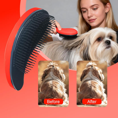 Small Dog Brush- Grooming Tool for Teddy, Yorkies, Maltese, Shih Tzu, Chihuahua - Puppy Hair Brush (Blue)