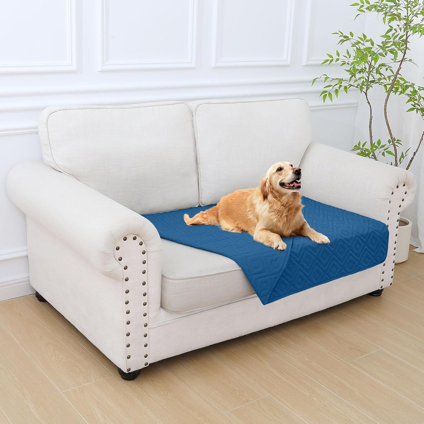 hyha Waterproof Dog Blanket, Soft Pet Bed Blankets, Waterproof Sofa Couch Cover for Dogs Washable, Reversible Pet Couch Covers for Sofa Furniture (30x70 Inch, Grey/Dark Grey)