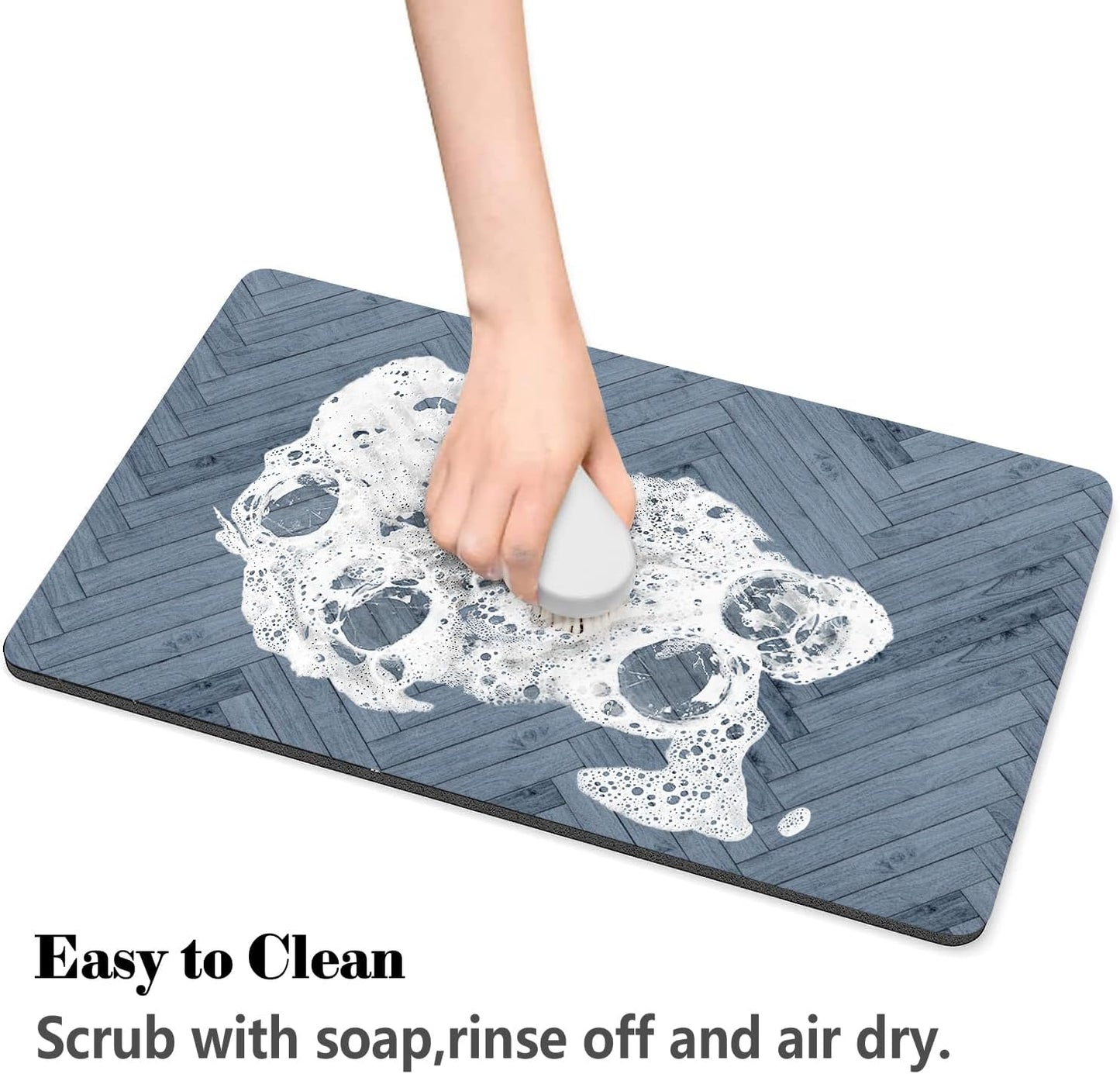 Dog Food Mats for Floors Absorbent, Pet Cat Food Mat - Quick Dry Dog Bowl Mats for Food and Water, Eco-Friendly Pet Supplies