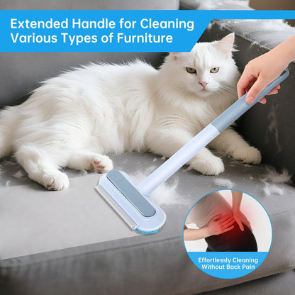 Multifunctional Pet Hair Remover Tool for Furniture, Reusable Washable Dog and Cat Hair Lint Removal Brush, 4 in 1 17.3Inch Extendable, Adjustable Lint Brush