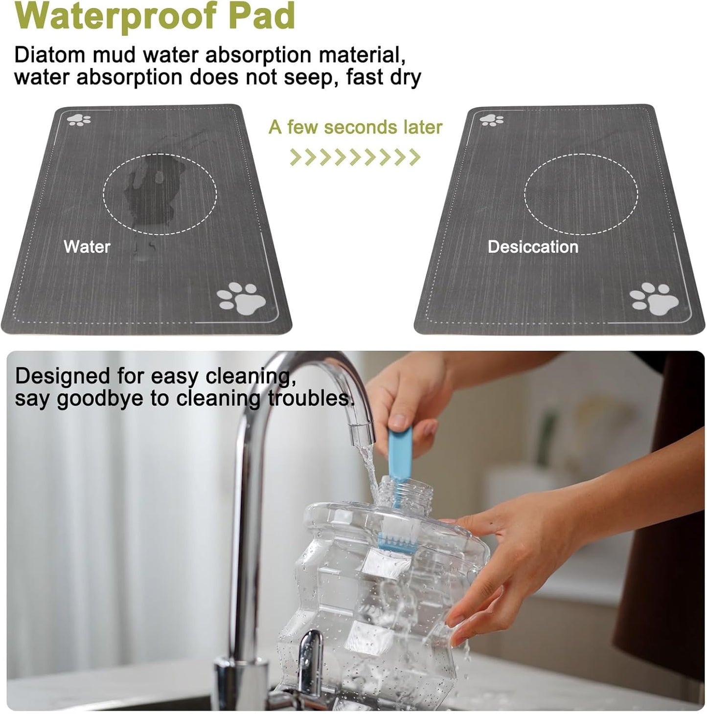 RIZZARI 8L Elevated Pet Water Dispenser – Stainless Steel Gravity Waterer with Auto-Refill Design for Medium and Large Dogs & Senior Pets -Comfortable Drinking Height for Living Rooms,Multi-Pet Homes