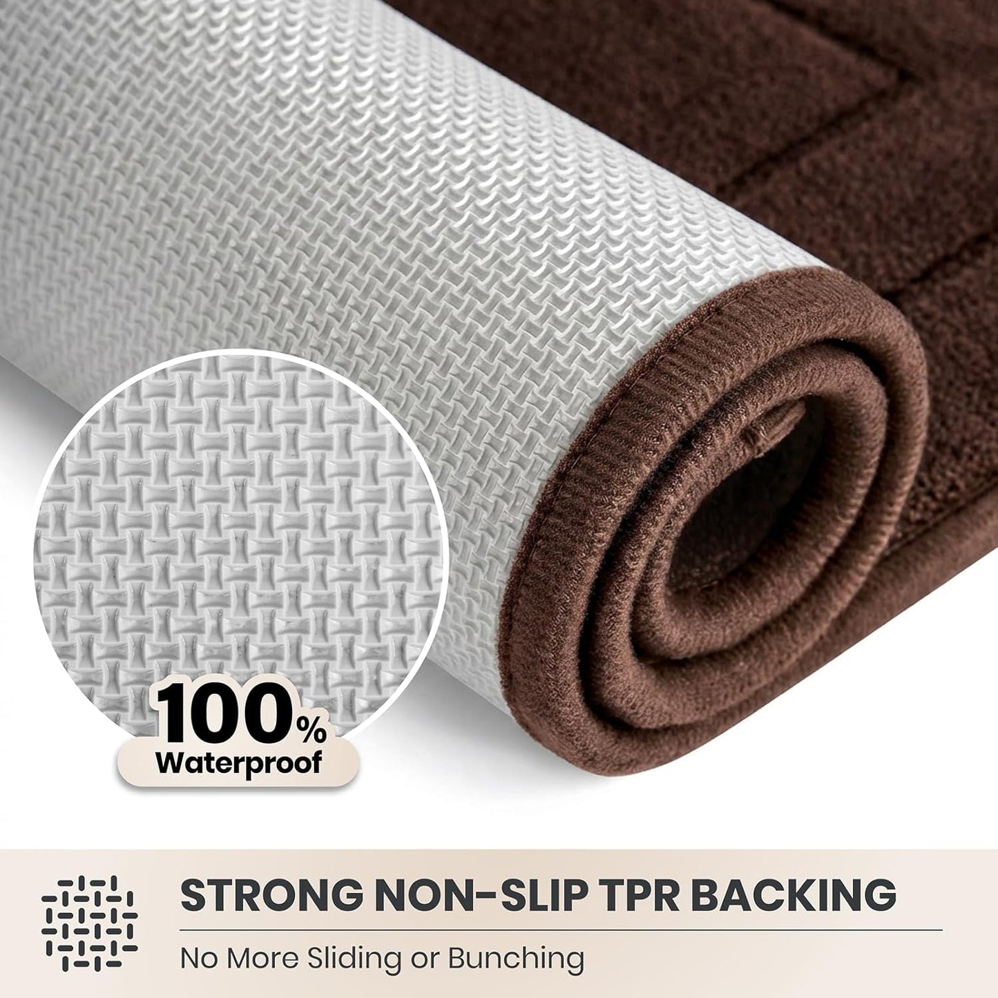 PURRUGS Dirt Trapping Door Mat 32" x 47", Non-Slip/Skid Machine Washable Entryway Rug, Dog Doormat, Super Absorbent Welcome Mat for Muddy Wet Shoes and Paws, Grayish Brown