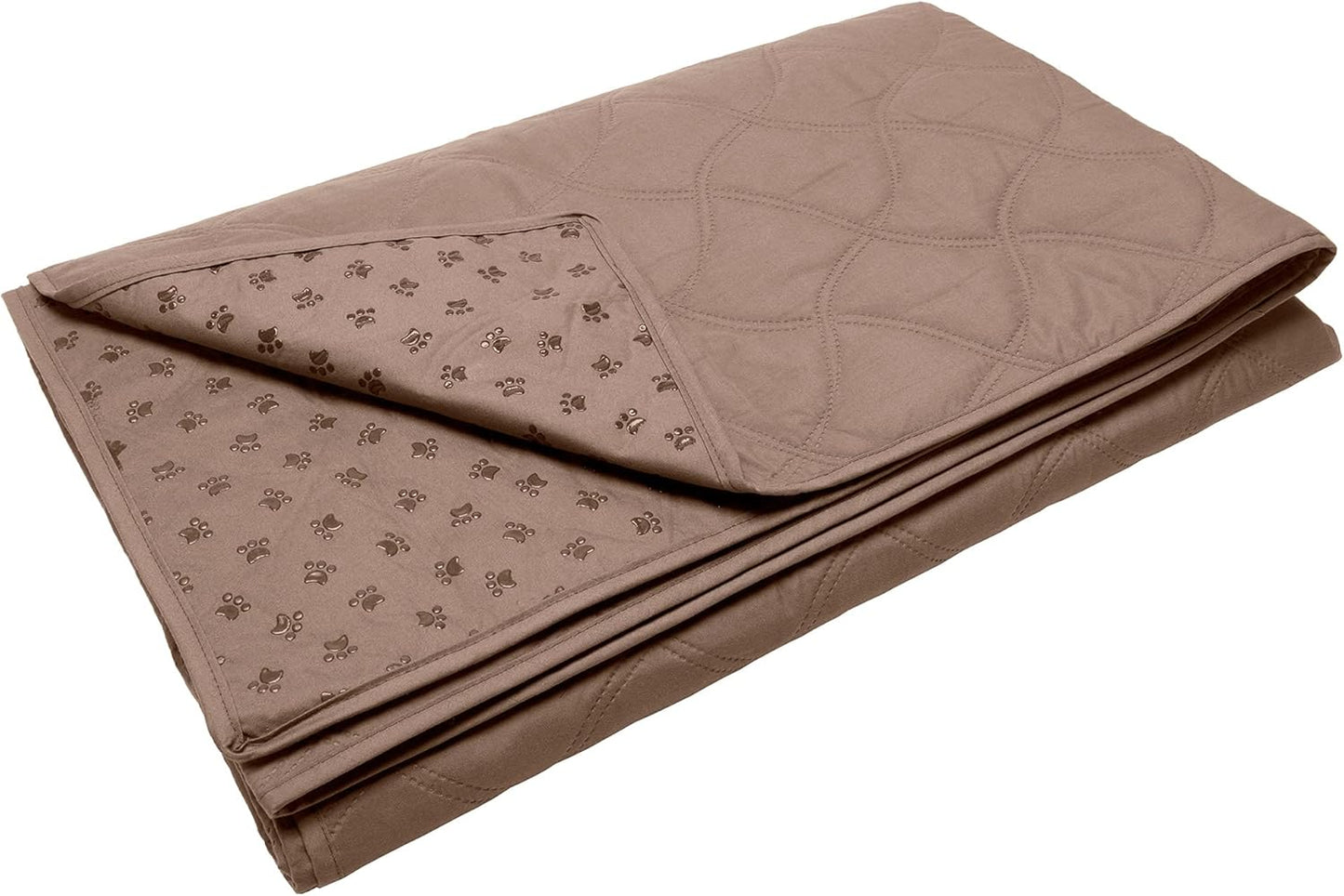 FurHaven Waterproof Blanket & Furniture Protector Cover with Non-Slip Backing, Machine Washable, Jumbo/King, Quilted Twill, Gray