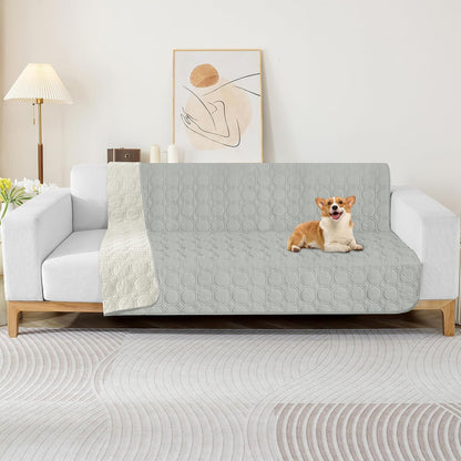 ZNSAYOTX Ultimate Cozy Blankets (30"x70") 100% Waterproof Sofa Mat Blanket for Dog Pets, Bed Couch Protector with Non-Slip Back Washable Durable, Pee Scratch Proof Easy to Clean (Dark Grey)