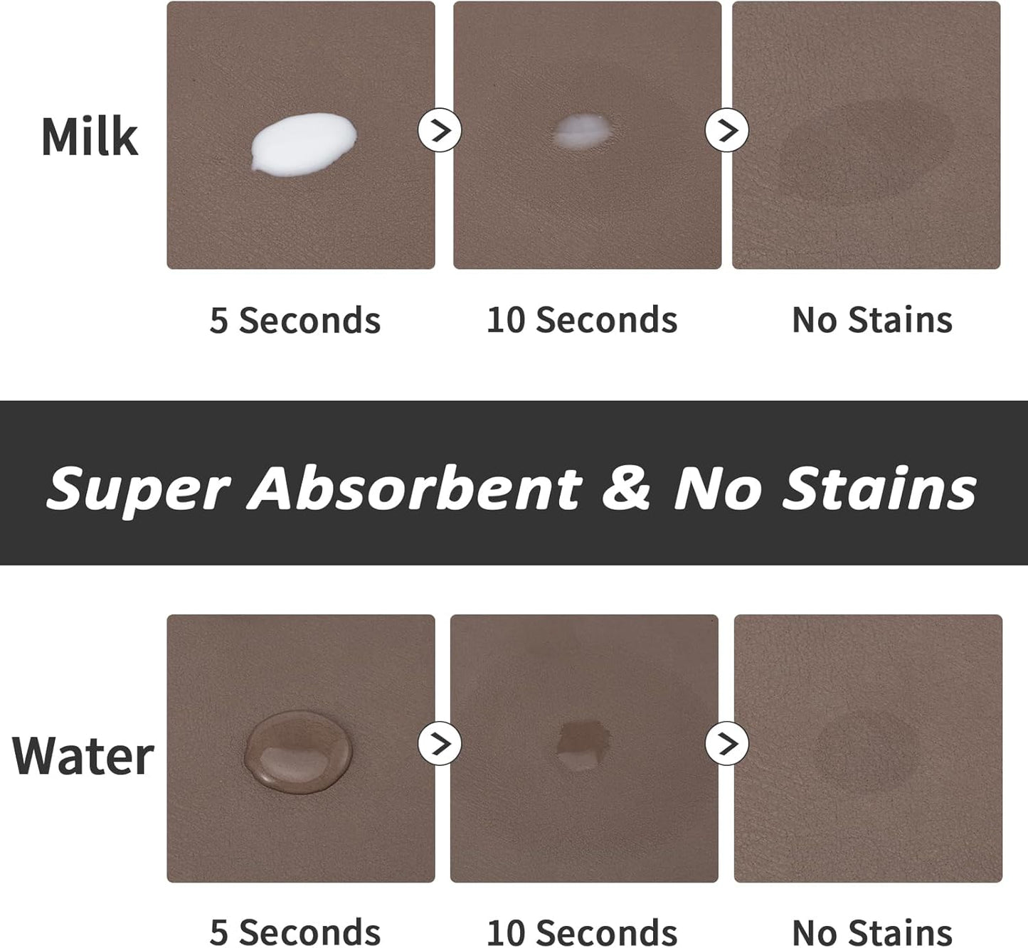 HotLive Dog Food Mat - Absorbent Cat Mat for Food and Water, No Stains Pet Feeding Bowl Mat, Easy to Clean Pet Placemats, Quick Dry Dog Water Dispenser Mat for Messy Drinkers | Paw Dark Grey 12"x 19"