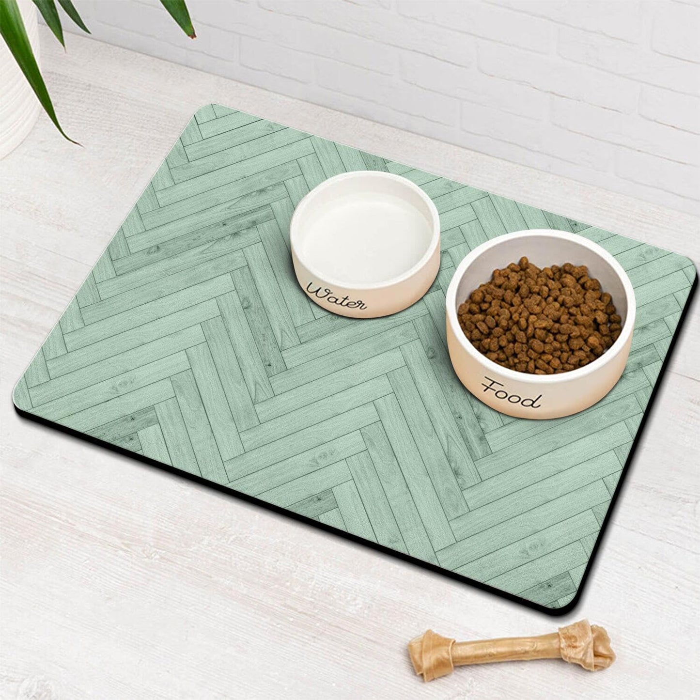 Dog Food Mats for Floors Absorbent, Pet Cat Food Mat - Quick Dry Dog Bowl Mats for Food and Water, Eco-Friendly Pet Supplies