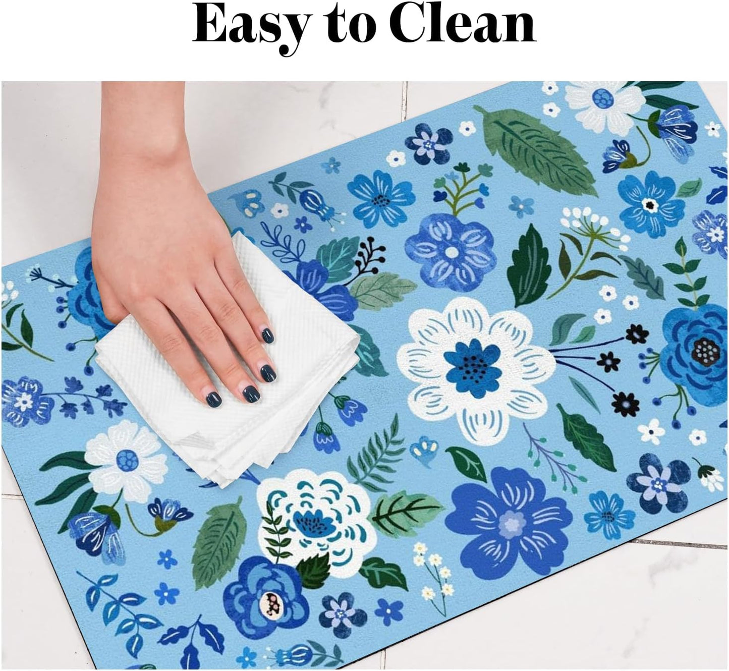 Dog Food Mats for Floors, Absorbent Dog Bowl Mat for Food and Water Dispenser, Quick Dry Cat Food Mat Pet Supplies