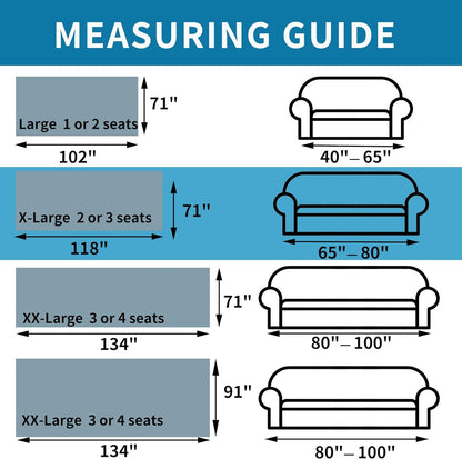 HAOMAIJIA Non Slip Couch Cover Sofa Covers for 3 Cushion Couch Washable sectional Couch Covers for Dogs pet Furniture Protector Couch Cover Blanket for Living Room (Off White, 91"x134")