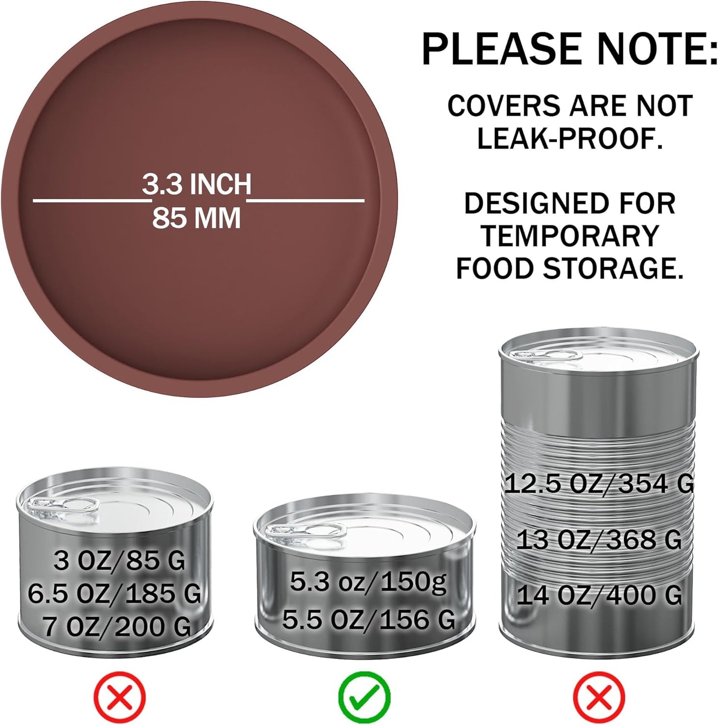 OHMO 2 Pack Pet Food Can Lids, (12.5-14oz) BPA Free Silicone Covers for Cat and Dog Food Cans, Camo&Light Green