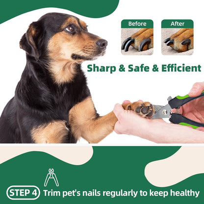 Dog Brush for Shedding,7 PCS Pet Grooming Brush Kit to De-fur & Hair Slicker Deshedding Brushes with Undercoat Rake Comb Bath Brush&Nail Clipper for Grooming Short Long Haired Dogs Cats Blue