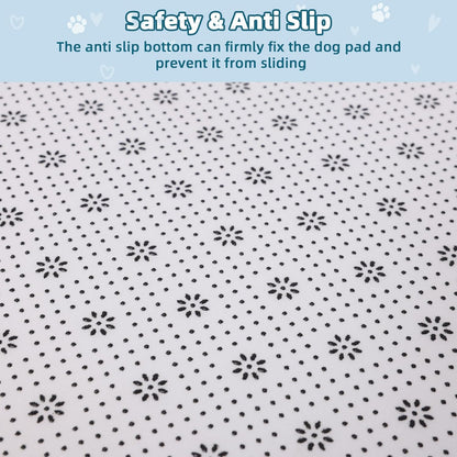 Dog Bed for Crate Pad High Resilience Foam Crate Pad Mat for Medium Large Dogs Washable Anti-Slip, Outdoor, 35" x 22",Dark Gray