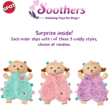 SPOT Soothers Multipurpose Dog Lick Mat - 6in Slow Feeder & Crate Enrichment Toy for Small & Medium Dogs and Puppies, Food-Grade Rubber, Dishwasher Safe, Anxiety & Boredom Relief