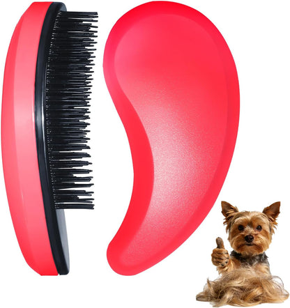 Small Dog Brush- Grooming Tool for Teddy, Yorkies, Maltese, Shih Tzu, Chihuahua - Puppy Hair Brush (Blue)