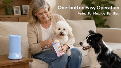 Automatic Dog Paw Cleaner 2025 New Dog Paw Cleaner Cup with USB Rechargeable, Paw Cleaner for Small Medium Large Breed Dogs Cats (White)