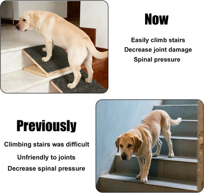 2pcs Adjustable Dog Ramp for Couch & Stairs, Portable Foldable Pet Steps Stairs Assist with Anti-Slip Mats, Pet Accessories Supplies Must Haves for Small Dogs & Cats Elderly Injured or Senior Pets