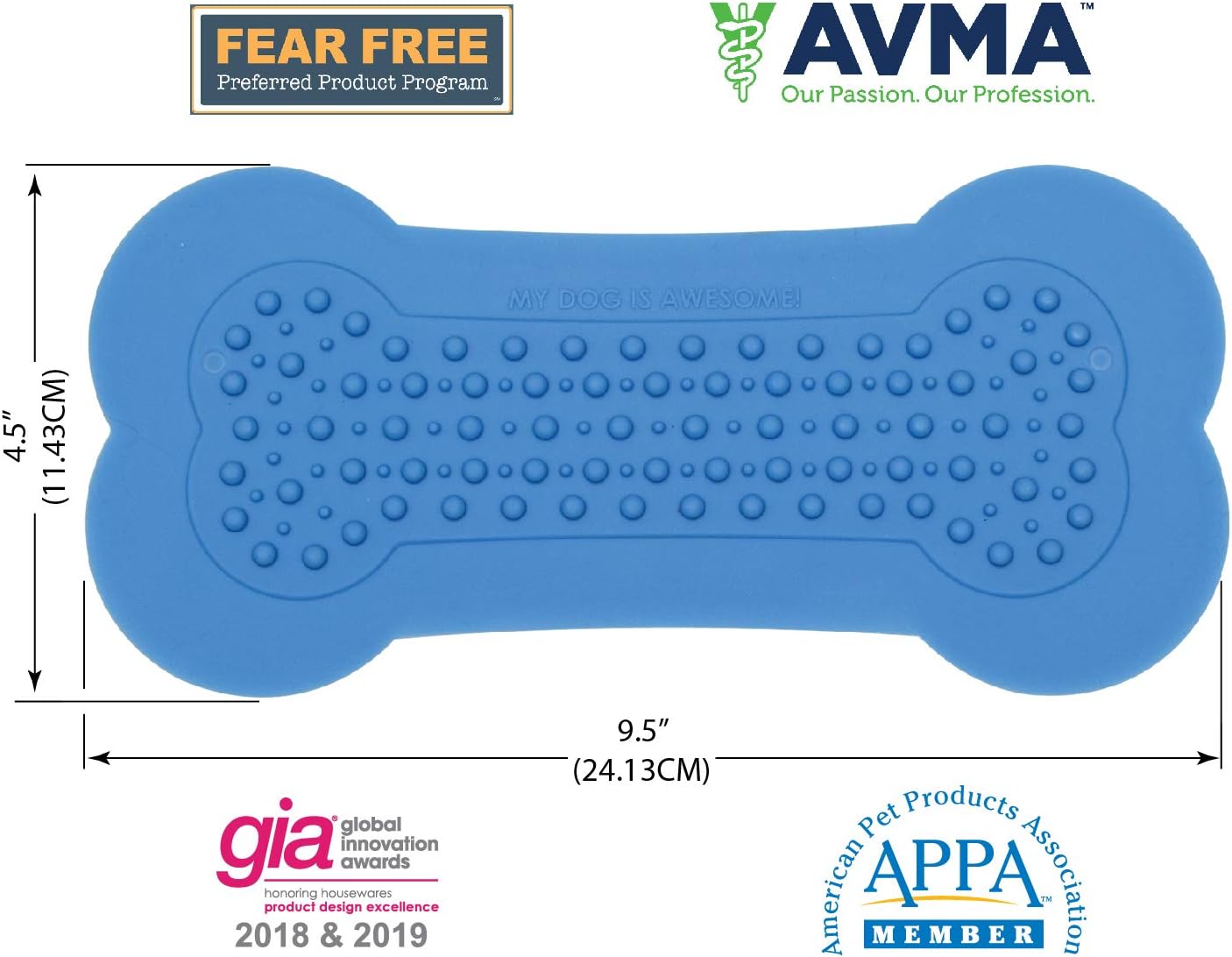 Lick Lick Pad Dog Accessories | Pet Shower Attachment | Dog Peanut Butter Lick Pad | Dog Bathing Station | Dog Bathing Supplies | Veterinarian Used | Suction to Wall | Large (Large - 1 Pack, Yellow)