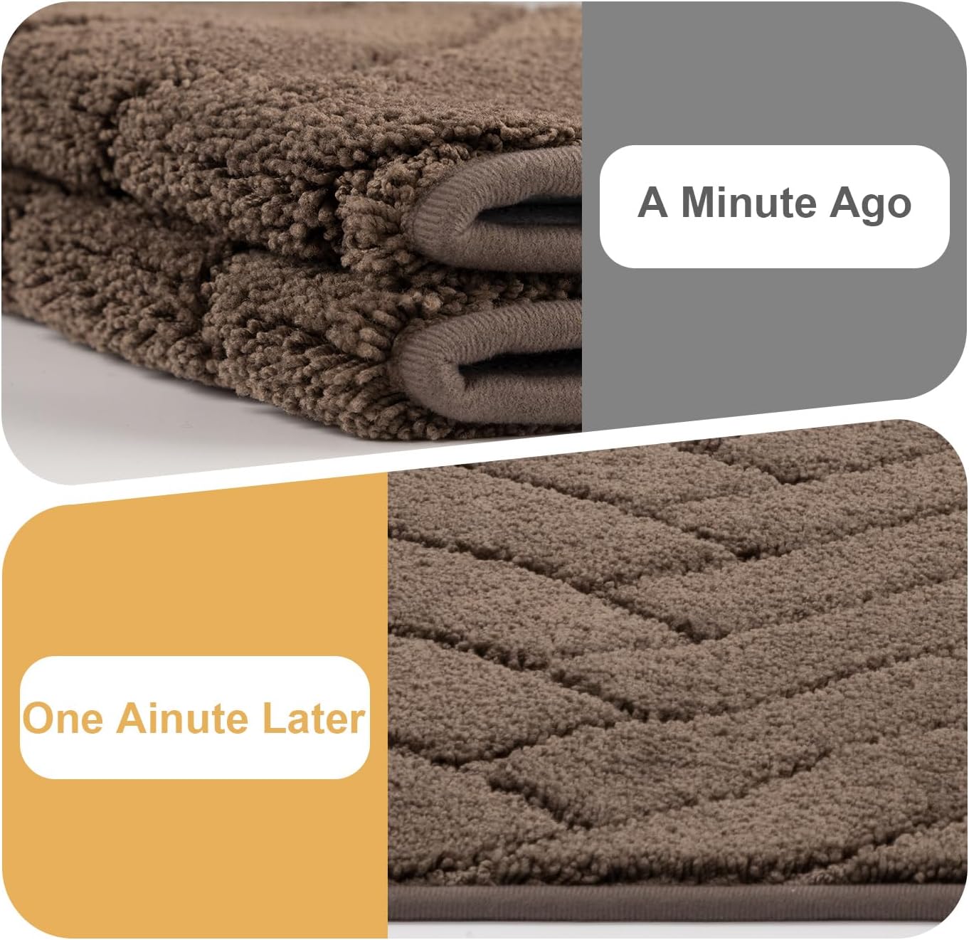 Tindbea Dog Mat for Mud Paws,Absorbs Moisture Dirt Non-Slip Washable Mud Mat for Dogs,Soft Rubber Backing Front Inside Pet Rug for Entryway, Dog Paws, Patio(20"x48",Charcoal)