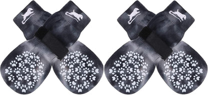 EXPAWLORER Anti Slip Dog Socks to Prevent Licking Paws, Dog Shoes for Hot Pavement, Dog Booties for Small Medium Large Senior Dogs, Traction Control Boots & Paw Protectors for Hardwood Floors