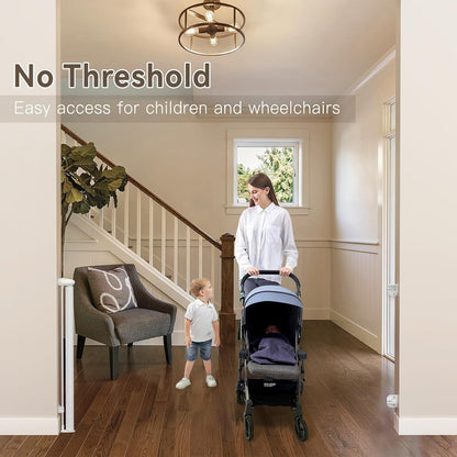 Uamector 138-Inch Extra Wide Retractable Baby Gate & Dog Gate, Reinforced Mesh Safety Gate Adjustable for Large Openings - Stairs, Doorways, Hallways - Indoor/Outdoor Use