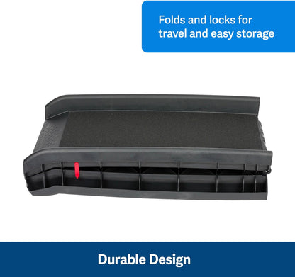 PetSafe Happy Ride Folding Pet Ramp, Portable Lightweight Dog Ramp for Cars, Trucks & SUVs