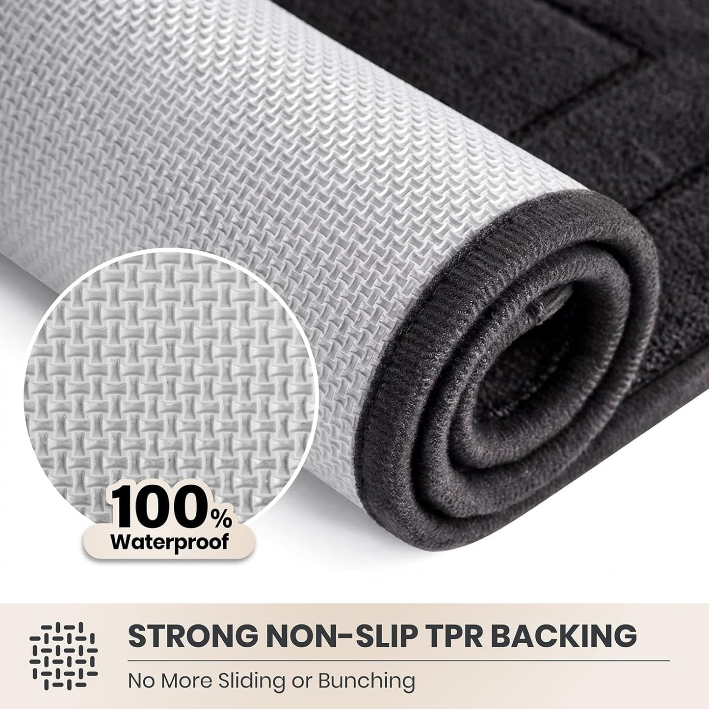 PURRUGS Dirt Trapping Door Mat 32" x 47", Non-Slip/Skid Machine Washable Entryway Rug, Dog Doormat, Super Absorbent Welcome Mat for Muddy Wet Shoes and Paws, Grayish Brown