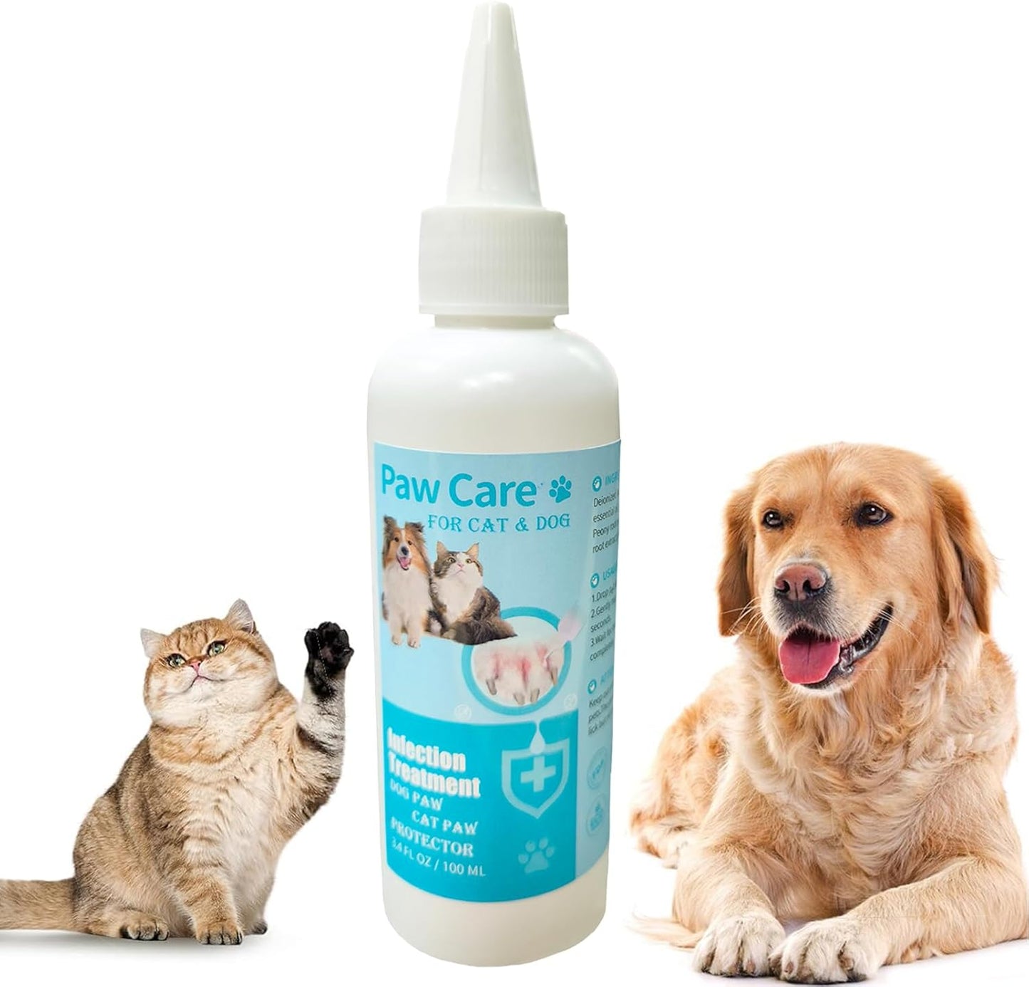 Dog Paw Cleaning Solution,3.4 FL Oz Pet Paw Cleaner,Dog Paw Cleaner, Pleasant Smell Dog Foot Cleaner, Deep Clean Paw Cleaner for Dogs and Cats,No Rinse Dog Paw Washer