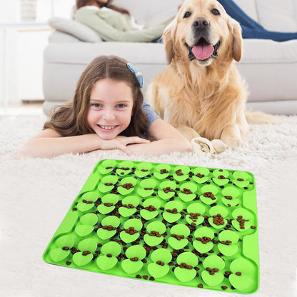 Small Silicone Snuffle Mat for Small Dogs Puppy Cat Slow Down Eating,Slow Feeder Lick Mat for Dry Wet Food for Pet Training Smell,Encourages Natural Foraging Skill,Relieving Stress